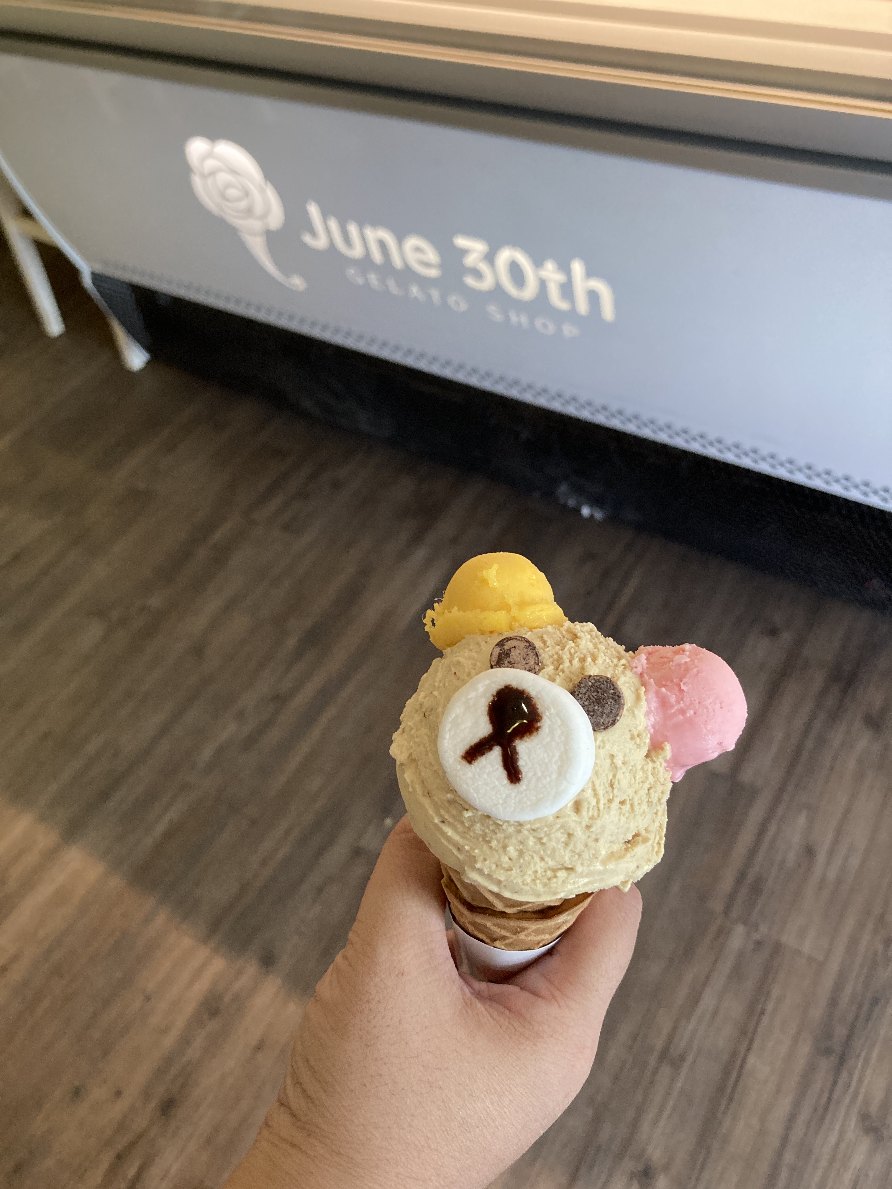 小熊造型冰淇淋